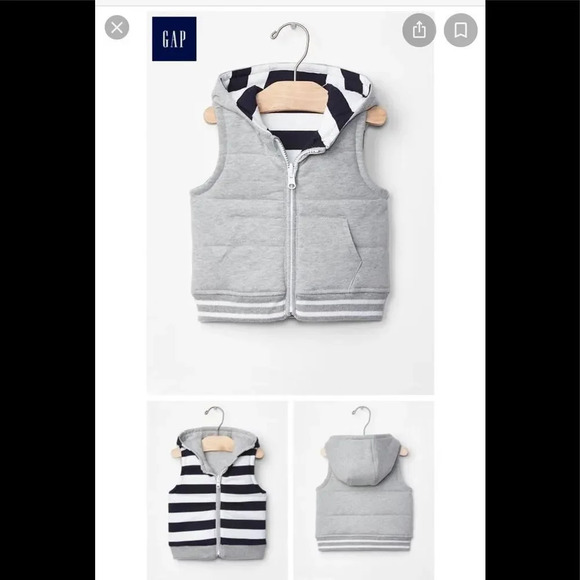 GAP REVERSIBLE VEST - Picture 4 of 6